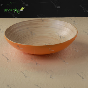 ชุดชามไม้ไผ่หลากสีชามสลัดกลมสำหรับใส่ขนมหวานเครื่องใช้บนโต๊ะอาหาร - Product Image 1