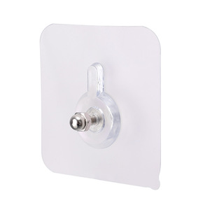 Transparent <b>Adhesive</b> <b>Hook</b> Moisture Proof Removable For Bathroom Wall Hanging Plastic Photo Frame Nail Fastener - Product Image 5