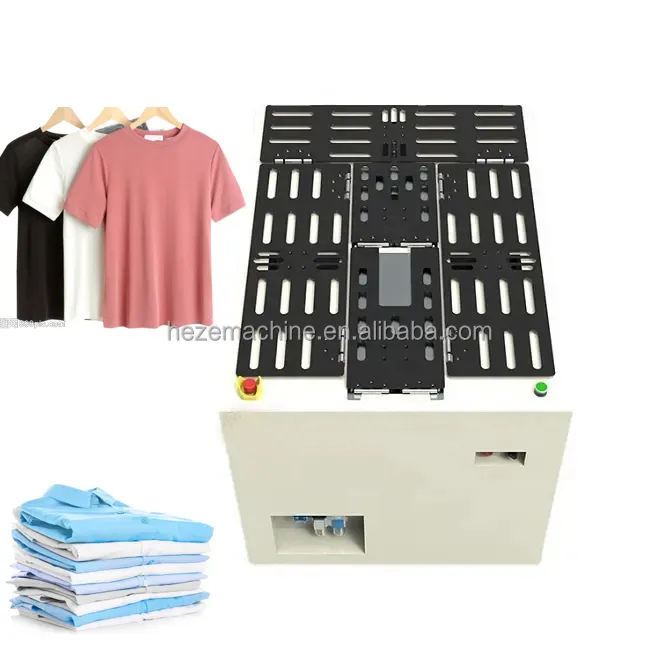Cartella tessile di qualità ampiamente utilizzata T-Shirt vestiti piegatrice automatica insaccatrice e impilatrice automatica