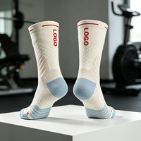 Chaussettes de sport en tricot éponge pour l'automne, respirantes, à séchage rapide, antidérapantes, avec logo personnalisé