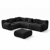 Canapé modulaire moderne en forme de U ou en forme de L, canapé nuage, canapé de salon compressible, taille personnalisée, fabrication OEM ODM, directement de l'usine