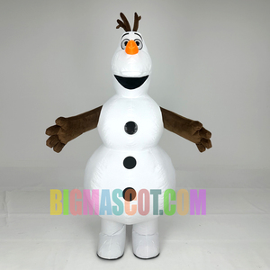 Unisex Natal Inflável <span class=keywords><strong>Olaf</strong></span> Boneco Traje Engraçado Adulto Mascote Dos Desenhos Animados para Festas Giant Plush Walking Character Traje