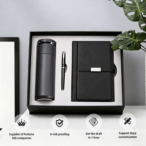 Ensemble cadeau de luxe FUXI avec gobelet en acier inoxydable et stylo, cadeau d'entreprise personnalisé pour les événements d'entreprise - Product Image 1