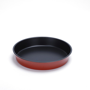 Round Carbon Steel Baking Pan Non-Stick Red Black Oven Safe Cake Mold For Family Baking - Product Image 4