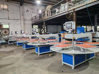 Presse à chaud rotative hydraulique 16x20 à 4 stations avec alignement laser pour plaques céramiques, panneaux acryliques, coton, polos, t-shirts et sacs