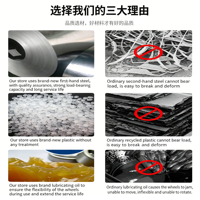 Roue pivotante industrielle professionnelle de 5 pouces avec bande de roulement en polyuréthane et frein de pied, silencieuse, pour chariot logistique et support de cadre