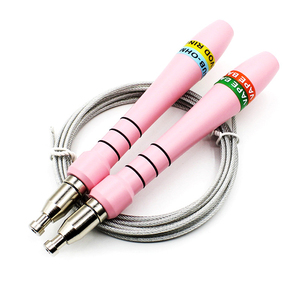 Nouvelle corde à sauter PVC 2.5/4.0/6.0mm musculation roulement à billes poignée en aluminium compétition autobloquant saut <span class=keywords><strong>Rop</strong></span> - Product Image 3