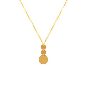 Accessoires Grand et Petit Collier Rond à Paillettes pour Femme, Chaîne Ras du Cou à Pendentif Créative Unique - Product Image 1
