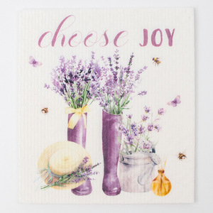 ผ้าเช็ดจานครัวทรงสี่เหลี่ยมมีลวดลายต่างๆ-สำหรับล้างจานและสุขาภิบาล - Product Image 2