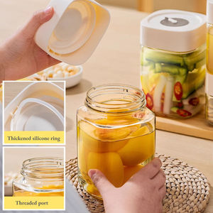 Barattolo in Vetro per Alimenti, Contenitore Ermetico per Verdure Sottaceto, Miele, Chicchi di Caffè, Cereali, Organizzatore da Cucina - Product Image 5