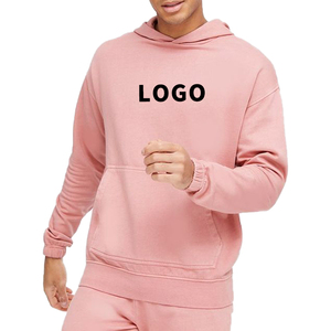 เสื้อฮู้ดสำหรับผู้ชายผ้าฟลีซผ้าฝ้าย100% กันรอยยับปักแบบสวมหัวระดับพรีเมียมสำหรับฤดูใบไม้ร่วง - Product Image 2