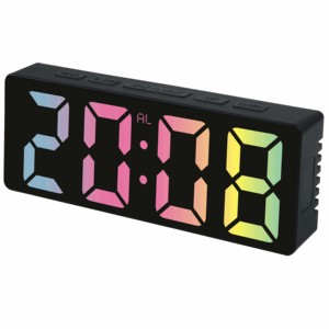 Modern yaratıcı aydınlık akıllı elektronik çalar saat ev yatak odası arkadan aydınlatmalı dijital ayna ekran - Product Image 1