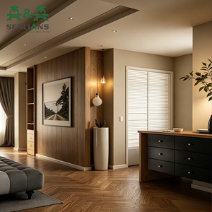 Buffet sur mesure SLS du sol au <span class=keywords><strong>plafond</strong></span>, style cloison pour espace ouvert salon et salle à manger - Product Image 2
