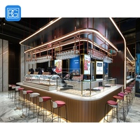 Vitrine de présentation de pain pour café, comptoir en verre pour produits de boulangerie, vitrine de service pour boulangerie