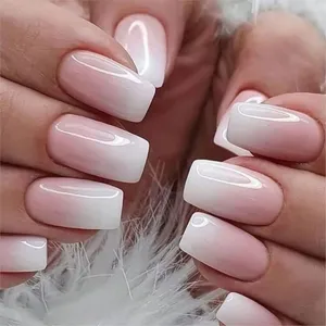 Vernis Gel 5ml Blanc Effet Ombre Dégradé Sans Résidu Aura Blush Blend Manucure Gel Polish Outil Repousse-cuticules Double Embout # 2g - Product Image 4