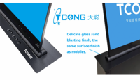 Moniteur Vertical motorisé de bureau électrique avec Microphone pour système de Table de conférence