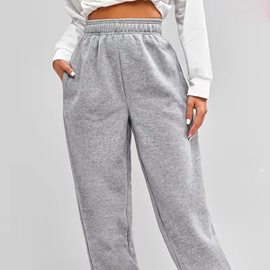 Dropshipping Pantalon de survêtement extensible à taille haute et élastique-Pantalon de tous les jours ultra-confortable, décontracté et polyvalent pour femmes - Product Image 1