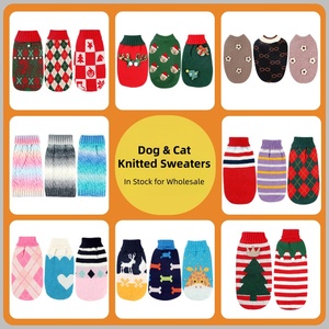 Vêtements pour animaux de compagnie en coton tricoté au crochet, mode hiver, <span class=keywords><strong>pull</strong></span> tricoté pour chien et chat pour le printemps et l'automne, fabriqué en polyester - Product Image 3