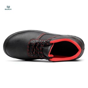 Scarpe da <span class=keywords><strong>Lavoro</strong></span> Antiscivolo in Pelle di Alta Qualità, Stivali di Sicurezza Personalizzati con Punta in Acciaio per Uomo - Product Image 4