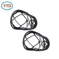 Crampons à neige et glace en silicone, couvre-chaussures silencieux à pointes, chaînes antidérapantes certifiées CE, légers, durables, faciles à mettre et à enlever
