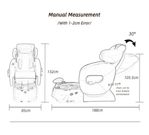 Chaise de luxe confortable avec spa pour les pieds, vente en gros, offre spéciale - Product Image 6