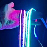Bande LED COB flexible multicolore adressable haute densité 24V RGBIC WS2811 8mm/10mm/12mm sans points