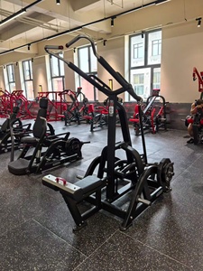 Machine à tractions dorsales indépendante à charge par plaques, avec bras divergents, pour usage commercial en salle <span class=keywords><strong>de</strong></span> sport, entraînement des lombaires, du haut du dos et des biceps - Product Image 3