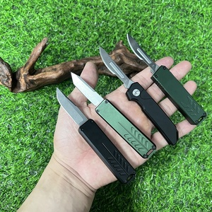 Couteau de poche en alliage d'aluminium AL avec clip, petit couteau EDC télescopique rétractable, couteau utilitaire de précision pour artisanat - Product Image 4