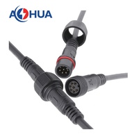 AOHUA 18AWG 20AWG 4 pin LED cable de alimentación conector impermeable 4 pin IP65 personalizado coche arnés de cables eléctricos en línea