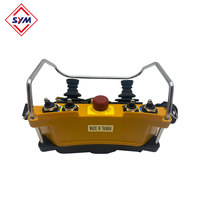 Télécommande sans fil F24-60 Telecrane à 2 joysticks pour grue à tour, transmetteur et récepteur de commande de grue