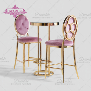 Nhà hàng đẹp như mơ và thanh khách sạn hiện đại thép không gỉ bền thanh phân cho thuê ghế ăn - Product Image 3