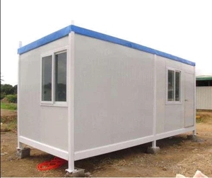 Xách tay 20ft thép tòa nhà đúc sẵn phẳng gói vận chuyển bánh sandwich Bảng điều khiển prefab <span class=keywords><strong>container</strong></span> nhà lưu trữ kho nhà để xe - Product Image 1