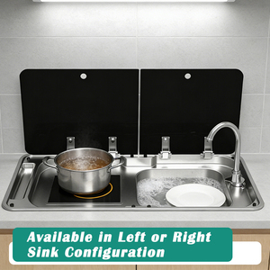 Fregadero y Cocina de Inducción Integrados JDA de Acero Inoxidable SS304 para Autocaravanas y Caravanas, Resistentes a la Corrosión y Fáciles de Instalar - Product Image 3