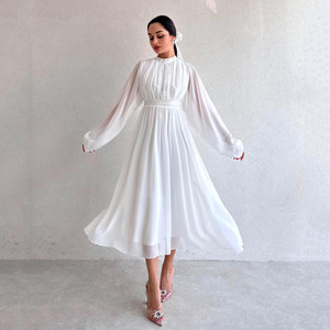 Wholesale Chiffon Shift Dress Pleated Maxi Style | Alibaba.com