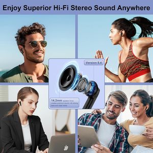 TWS for 5.3 <b>Gaming</b> Earbuds IPX-4 Waterproof Touch <b>Control</b> Low Latency Hi-Fi Sound LED Battery Indicator Type-C Charging - Product Image 2