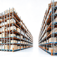 Système de rayonnage de stockage, rayonnage à palettes robuste pour entrepôt et centre logistique, unité d'étagères pour centre de distribution