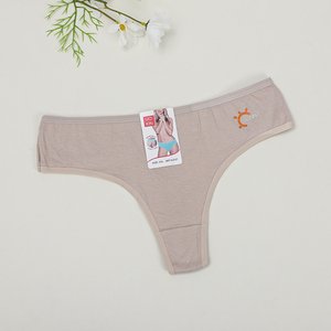 Ropa interior Sexy de tiro bajo para mujer, <span class=keywords><strong>Tanga</strong></span> de algodón sin costuras, bordado elástico, logotipo, <span class=keywords><strong>Tanga</strong></span> de pierna alta, bragas con espalda <span class=keywords><strong>en</strong></span> <span class=keywords><strong>T</strong></span> - Product Image 5