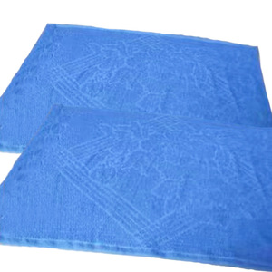 ปลอกหมอนนักเรียนผ้าฝ้ายแท้ 46x76 ซม. สีฟ้า ลายแจ็คการ์ด ระบายอากาศได้ดี ปลอกหมอนสำหรับหอพักฝึกทหาร รับสกรีนโลโก้ - Product Image 2