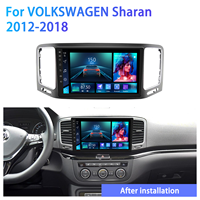Meihua-Lecteur CD/DVD audio GPS Android de 9 pouces, fonction stéréo, lecteur multimédia portable pour voiture, pour VOLKSWAGEN Sharan, aide à l'inversion