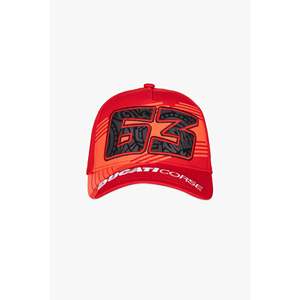 Chapeaux pour enfants personnalisés OEM haute qualité 63 Bagnaia Ducati-Corse casquette 100% coton rouge casquettes de sport pour enfants pour la vente en gros - Product Image 2
