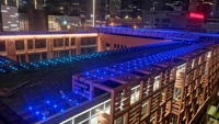 Pixel-Luz led rgb de aluminio para techo de club, dmx, resistente al agua, vídeo