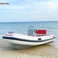 Bateau pneumatique rigide à coque en aluminium RHIB RIB, PVC, capacité 5 personnes, 10,8 pieds, avec cabine de luxe pour la navigation en haute mer, fabriqué en Chine, logo personnalisé