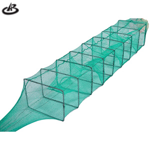 ปูพับได้ปลากั้งกุ้งก้ามกรามกุ้งกับดักสุทธิเหยื่อตกปลาหม้อกรงตาข่าย - Product Image 1