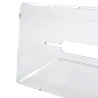 Support d'affichage moderne en acrylique transparent poli pour ordinateur portable