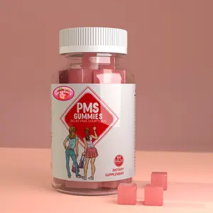 Gommes de soulagement PMS avec extrait de dong quai, vitamines PMS pour femmes et adolescents, vente en gros