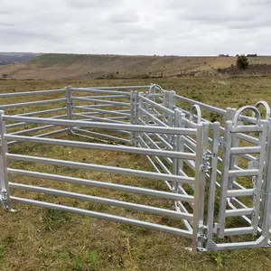 Cao cấp 6 đường sắt chăn nuôi gia súc tấm hàng rào ngựa cừu stockyard corral Bảng điều khiển sân
