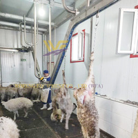 Machine d'abattage à rail manuel pour le traitement des carcasses d'abattoir de chèvres et d'ovins, équipement d'abattoir