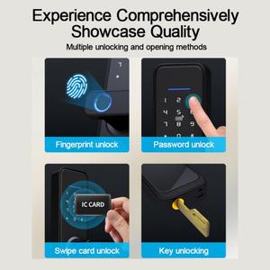 Bán Hot kỹ thuật số Wi-Fi thông minh khóa cửa ttlock App vân tay mật khẩu & mã thẻ truy cập cho gỗ & cửa nhôm - Product Image 6