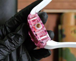 Reloj Mecánico Transparente Rosa de Alta Calidad 2025, Estilo Dulce para Chicas, Estilo Universitario, Caja Transparente con Indicador - Product Image 5