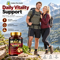 Capsules d'énergie Maca, comprimés de puissance, OEM, booster naturel, pilules à base de plantes, complément alimentaire, Maca noire pour hommes